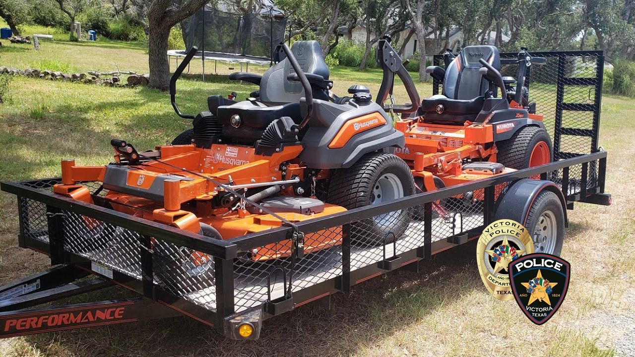 VPD recovers Husqvarna Zero Turn mower
